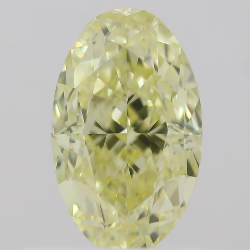 Diament o barwie fantazyjnej szlif owalny, 0.51ct, VS1, Fancy Yellow, GIA 2211654100