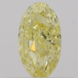 Diament o barwie fantazyjnej szlif owalny, 0.5ct, SI2, Fancy  Yellow, GIA 6203991840