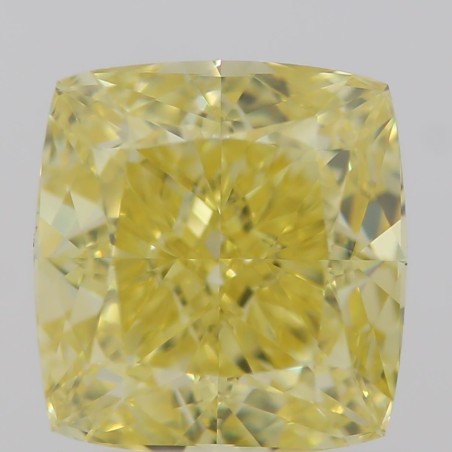 Diament o barwie fantazyjnej szlif poduszkowy brylantowy, 1.01ct, VVS1, Fancy Intense  Yellow, GIA 5201861048