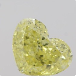 Diament o barwie fantazyjnej serce, 1.01ct, SI1, Fancy Intense Yellow, GIA 7393152903