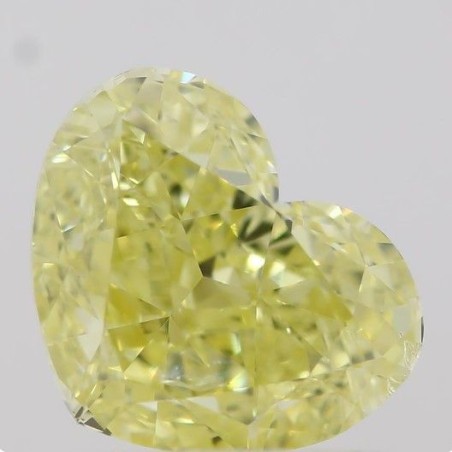Diament o barwie fantazyjnej serce, 1ct, SI2, Fancy Intense Yellow, GIA 2225055057