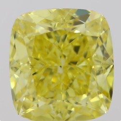 Diament o barwie fantazyjnej szlif poduszkowy brylantowy, 1.01ct, SI1, Fancy Intense  Yellow, GIA 1397154745