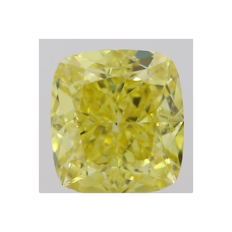 Diament o barwie fantazyjnej szlif poduszkowy brylantowy, 1.01ct, SI1, Fancy Intense  Yellow, GIA 1397154745