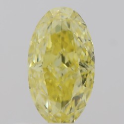 Diament o barwie fantazyjnej szlif owalny, 0.5ct, SI1, Fancy Intense  Yellow, GIA 2203991836