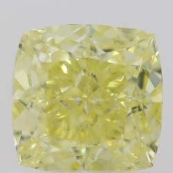 Diament o barwie fantazyjnej szlif poduszkowy brylantowy, 0.5ct, VS2, Fancy  Yellow, GIA 2211654072