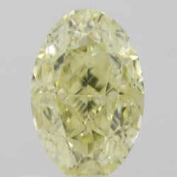 Diament o barwie fantazyjnej szlif owalny, 0.61ct, VS2, Fancy Yellow, GIA 5211654217