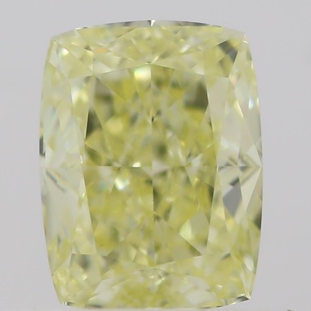 Diament o barwie fantazyjnej szlif poduszkowy brylantowy, 0.51ct, VS1, Fancy Yellow, GIA 5211379015
