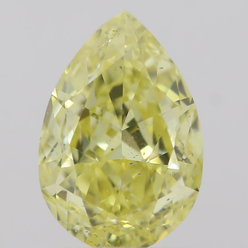 Diament o barwie fantazyjnej szlif gruszkowy, 0.85ct, SI1, Fancy Intense  Yellow, GIA 6214291830