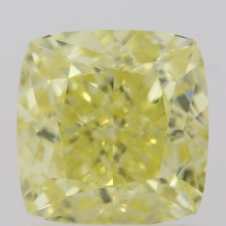 Diament o barwie fantazyjnej szlif poduszkowy brylantowy, 1.12ct, SI1, Fancy Intense  Yellow, GIA 2211291967