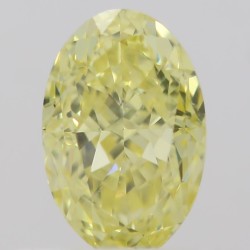 Diament o barwie fantazyjnej szlif owalny, 0.5ct, SI2, Fancy Intense  Yellow, GIA 5212654465