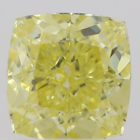 Diament o barwie fantazyjnej szlif poduszkowy brylantowy, 0.45ct, SI1, Fancy Intense  Yellow, GIA 2488919855