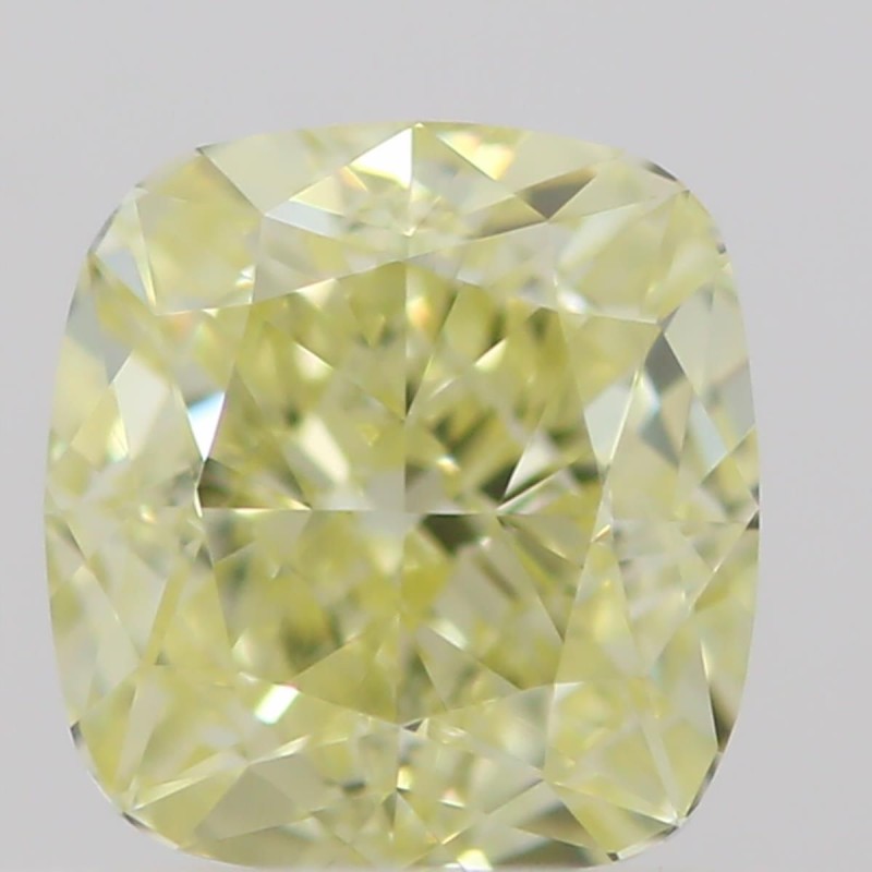Diament o barwie fantazyjnej szlif poduszkowy brylantowy, 0.5ct, VVS1, Fancy  Yellow, GIA 2211654128
