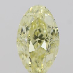 Diament o barwie fantazyjnej szlif owalny, 0.5ct, VVS2, Fancy Yellow, GIA 6214654131
