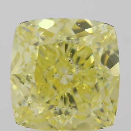 Diament o barwie fantazyjnej szlif poduszkowy brylantowy, 1.01ct, SI1, Fancy Intense Yellow, GIA 5212064193