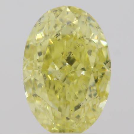 Diament o barwie fantazyjnej szlif owalny, 1ct, SI2, Fancy Intense  Yellow, GIA 2215064482