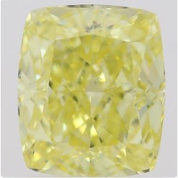 Diament o barwie fantazyjnej szlif poduszkowy brylantowy, 1ct, SI1, Fancy Intense  Yellow, GIA 5212291990