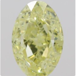 Diament o barwie fantazyjnej szlif owalny, 0.5ct, VS2, Fancy Yellow, GIA 5211373681