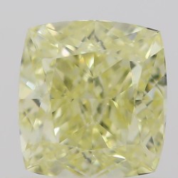 Diament o barwie fantazyjnej szlif poduszkowy brylantowy, 0.5ct, VVS1, Fancy Yellow, GIA 5211654093