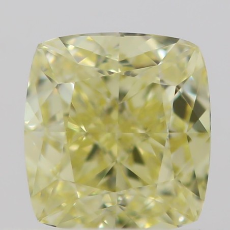 Diament o barwie fantazyjnej szlif poduszkowy brylantowy, 0.5ct, VVS1, Fancy  Yellow, GIA 2215379259
