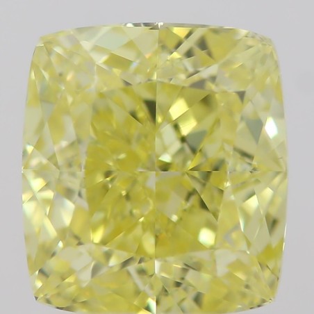 Diament o barwie fantazyjnej szlif poduszkowy brylantowy, 1ct, VVS2, Fancy Intense  Yellow, GIA 2215291981