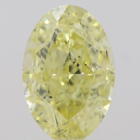 Diament o barwie fantazyjnej szlif owalny, 1ct, SI2, Fancy Intense  Yellow, GIA 6213289757
