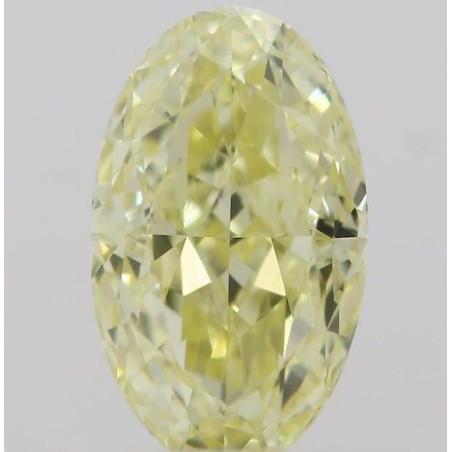 Diament o barwie fantazyjnej szlif owalny, 0.6ct, VS2, Fancy Yellow, GIA 6213654502