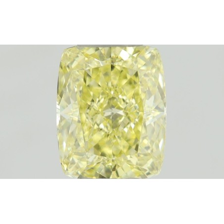 Diament o barwie fantazyjnej szlif poduszkowy brylantowy, 0.45ct, VS2, Fancy Intense  Yellow, GIA 2426378963