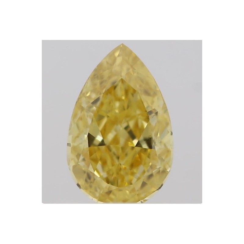 Diament o barwie fantazyjnej szlif gruszkowy, 0.45ct, VS1, Fancy Intense Orangey Yellow, GIA 6381370560