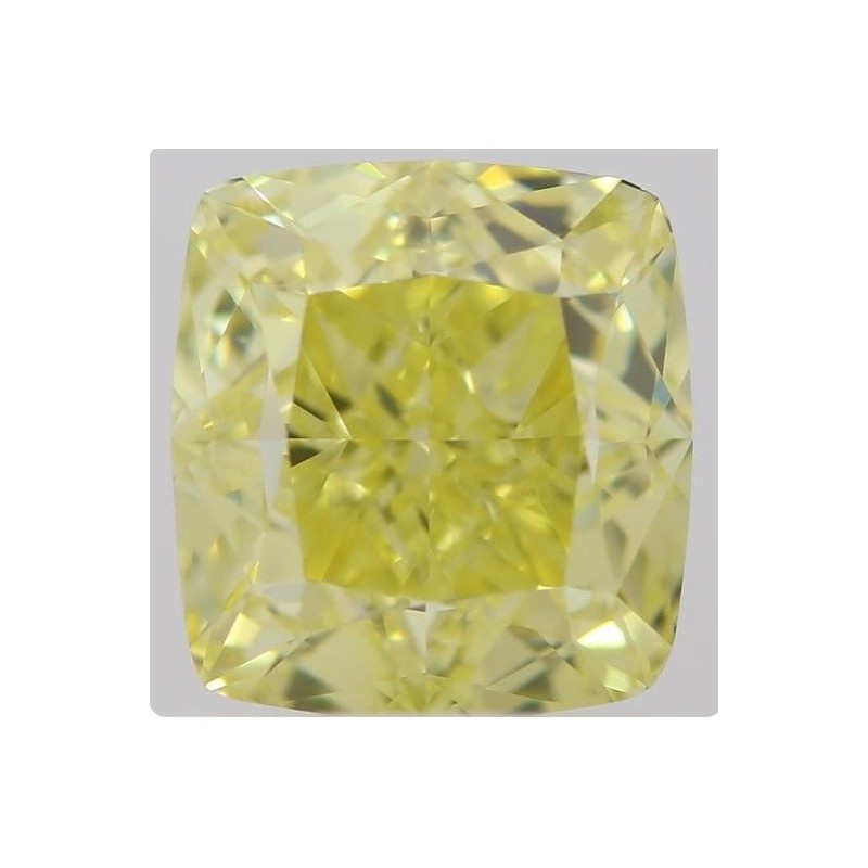 Diament o barwie fantazyjnej szlif poduszkowy brylantowy, 1ct, VVS1, Fancy Intense  Yellow, GIA 6213373860