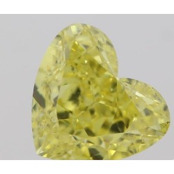 Diament o barwie fantazyjnej serce, 0.54ct, SI2, Fancy Intense Yellow, GIA 2215580146