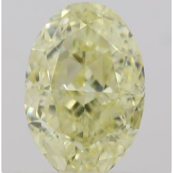 Diament o barwie fantazyjnej szlif owalny, 0.59ct, VVS1, Fancy Light Yellow, GIA 2213654226