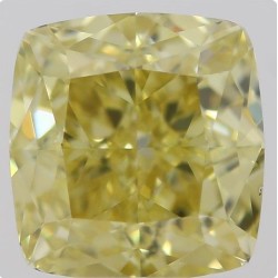 Diament o barwie fantazyjnej szlif poduszkowy brylantowy, 1.02ct, VS2, Fancy Brownish Yellow, GIA 5211373923