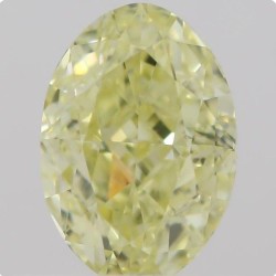 Diament o barwie fantazyjnej szlif owalny, 0.5ct, VVS1, Fancy Yellow, GIA 2215654149