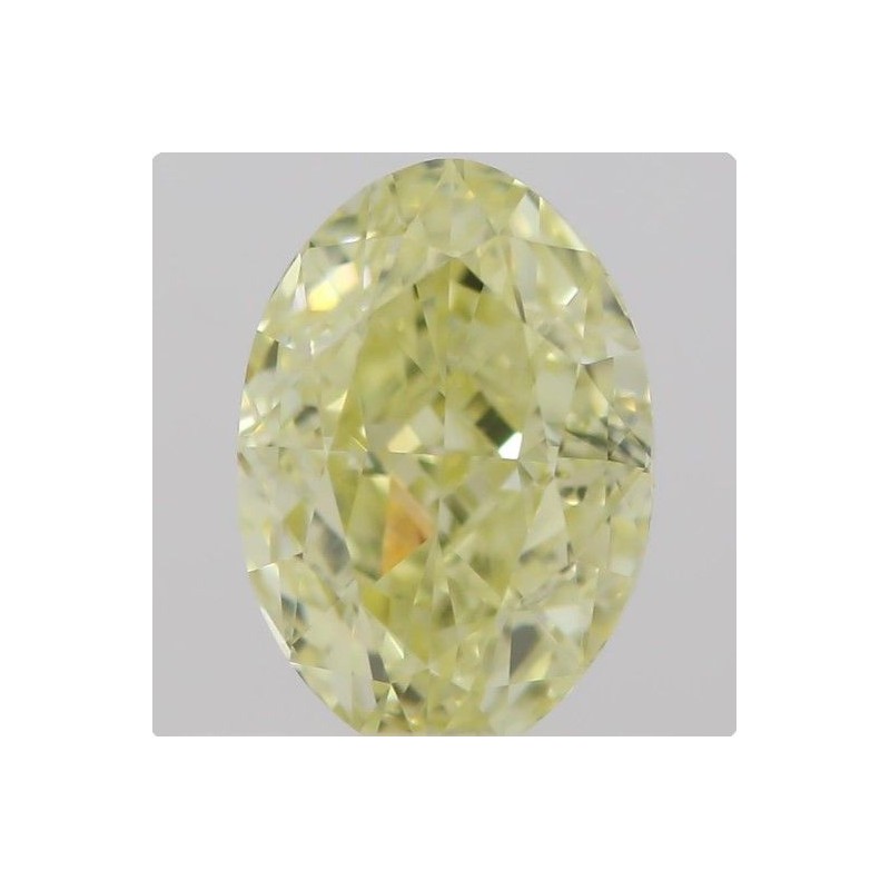 Diament o barwie fantazyjnej szlif owalny, 0.5ct, VVS1, Fancy Yellow, GIA 2215654149