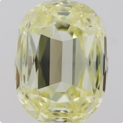 Diament o barwie fantazyjnej szlif poduszkowy brylantowy, 1.01ct, VVS2, Fancy  Yellow, GIA 6214658974