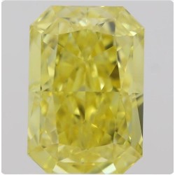 Diament o barwie fantazyjnej radiant, 1.22ct, VS1, Fancy Vivid Yellow, GIA 2215370692