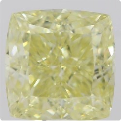 Diament o barwie fantazyjnej szlif poduszkowy modyfikowany, 1.13ct, SI1, Fancy  Yellow, GIA 2215577665