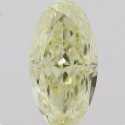 Diament o barwie fantazyjnej szlif owalny, 1.06ct, SI1, Fancy Light  Yellow, GIA 5212577648