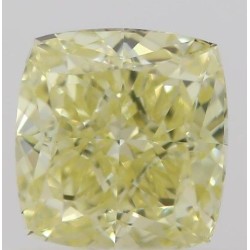 Diament o barwie fantazyjnej szlif poduszkowy modyfikowany, 0.51ct, VVS1, Fancy  Yellow, GIA 2215654063