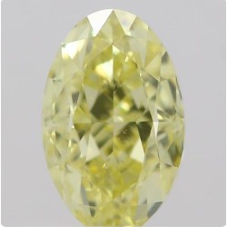Diament o barwie fantazyjnej szlif owalny, 0.5ct, SI1, Fancy Intense  Yellow, GIA 2213580135
