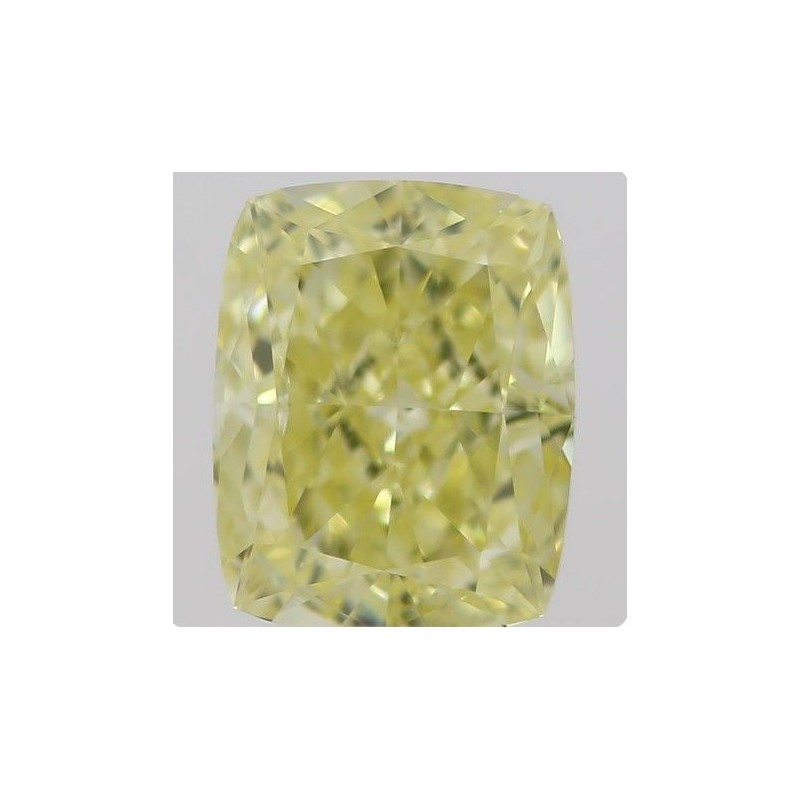 Diament o barwie fantazyjnej szlif poduszkowy brylantowy, 0.5ct, SI1, Fancy Intense  Yellow, GIA 2215654143
