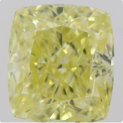 Diament o barwie fantazyjnej szlif poduszkowy brylantowy, 1ct, SI2, Fancy Intense  Yellow, GIA 2215580177