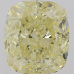 Diament o barwie fantazyjnej szlif poduszkowy brylantowy, 2ct, VS1, Fancy Yellow, GIA 2213654363