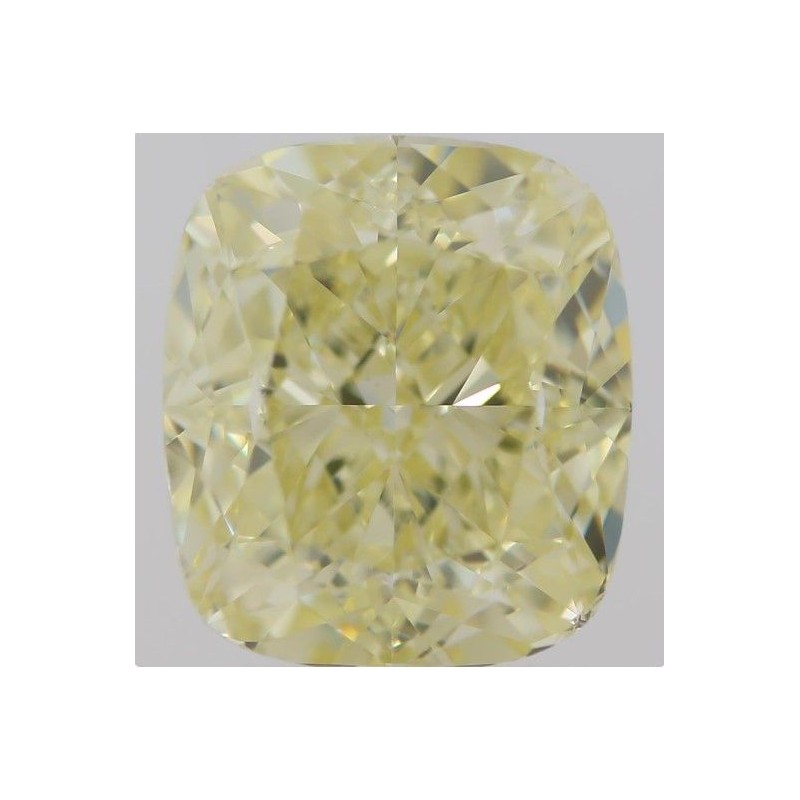 Diament o barwie fantazyjnej szlif poduszkowy brylantowy, 2ct, VS1, Fancy  Yellow, GIA 2213654363