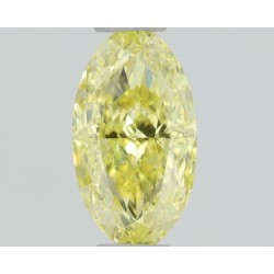 Diament o barwie fantazyjnej szlif owalny, 0.5ct, VS2, Fancy Intense Yellow, GIA 5416898657