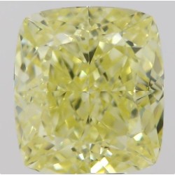 Diament o barwie fantazyjnej szlif poduszkowy brylantowy, 1.01ct, SI1, Fancy Yellow, GIA 7396149518