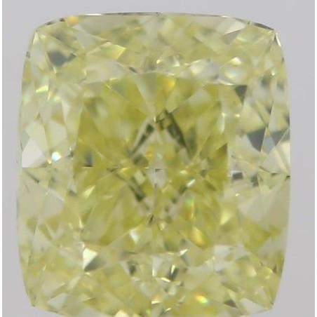 Diament o barwie fantazyjnej szlif poduszkowy brylantowy, 0.66ct, VS1, Fancy  Yellow, GIA 6214654471