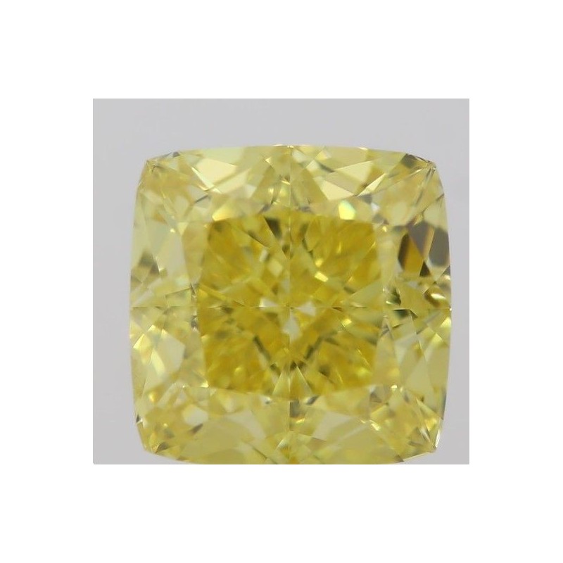 Diament o barwie fantazyjnej szlif poduszkowy brylantowy, 1.01ct, SI1, Fancy Vivid  Yellow, GIA 1216653668