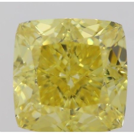 Diament o barwie fantazyjnej szlif poduszkowy brylantowy, 1.01ct, SI1, Fancy Vivid  Yellow, GIA 1216653668