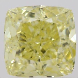 Diament o barwie fantazyjnej szlif poduszkowy brylantowy, 1ct, VS1, Fancy Intense  Yellow, GIA 6395154722